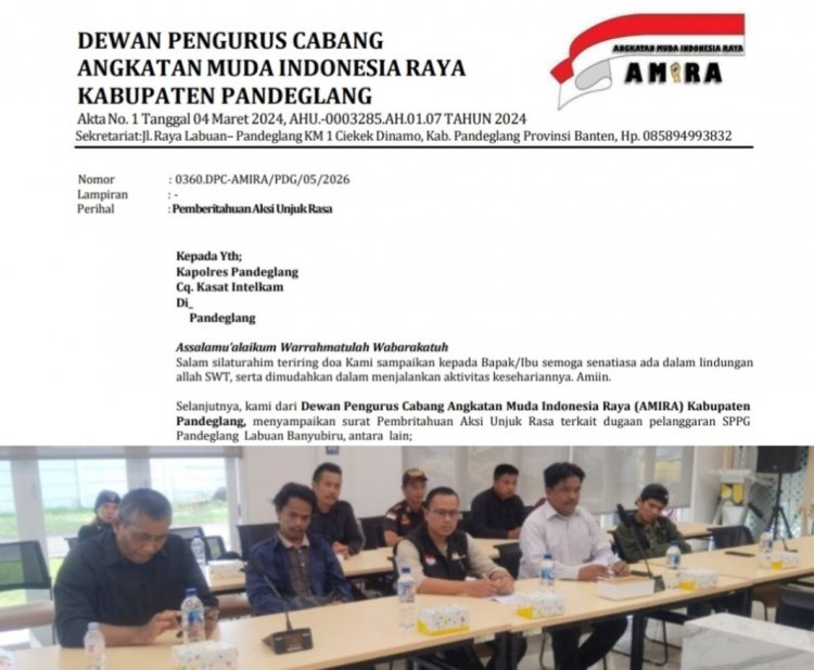 Korwil SPPG Pandeglang Diduga Lakukan Nepotisme dan Tidak Sesuai Asta Cita Presiden Prabowo. DPC AMIRA dan DPC BPPKB Pandelang Akan Lakukan Aksi Unras