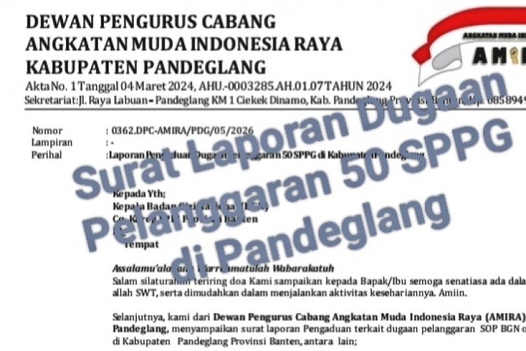 Geger! 50 Dapur MBG di Pandeglang Dilaporkan ke BGN, Diduga Izin Bodong dan Langgar Aturan Massal!