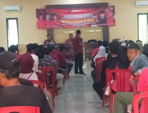Perkuat Struktur Partai, DPC PDIP Pandeglang Gelar Musran dan Musanran Dapil I