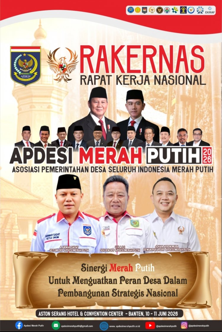 Rakernas APDEESI Merah Putih, Uhadi, SH, Sampaikan Peran Strategis Pemerintah Desa dalam Menyiapkan Generasi Emas Desa yang Unggul dan Berkarakter