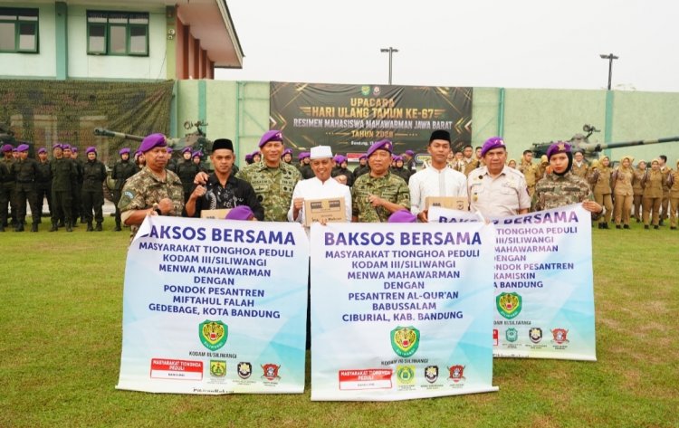 PANGDAM III/SILIWANGI PIMPIN UPACARA HUT KE-67 MENWA MAHAWARMAN JAWA BARAT TAHUN 2026