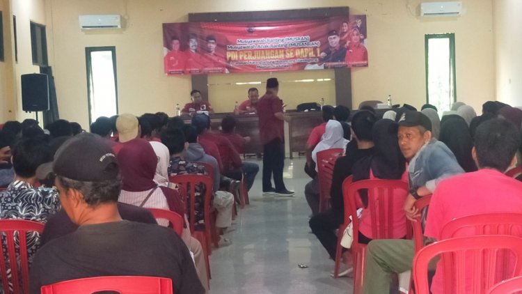 Perkuat Struktur Partai, DPC PDIP Pandeglang Gelar Musran dan Musanran Dapil I