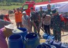 Sumur Mengering dan Asin, Kodim Pandeglang Pasok 50 Ribu Liter Air Bersih ke Patia