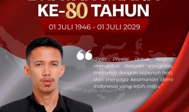 Bendahara Karang Taruna Kabupaten Pandeglang Ucapkan Selamat HUT Bhayangkara ke-80, Apresiasi atas Dedikasi Polri