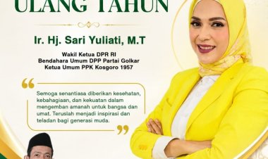 Ketua OKK PP AMMDI, Sampaikan Selamat Ulang Tahun Kepada Ibu Sari Yulianti, Wakil Ketua DPR RI juga Bendahara Umum DPP Partai Golkar