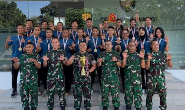 Kazidam III/Siliwangi Gelar Syukuran sebagai Wujud Rasa Syukur, Kasih, dan Apresiasi kepada Atlet Karate Juara Umum I Kejurnas Indonesia Open Championship Piala Presiden RI Tahun 2026