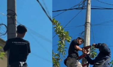 Pemasangan Kabel Wifi Milik PT. Aurora Sentral Informatika Wilayah Cikedal dan Sekitarnya Diduga Nebeng Ditiang Listrik PT. PLN Persero,