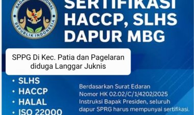 Lima SPPG di Patia dan Pagelaran Diduga Tidak Miliki HACCP yang Sesuai, DPC AMIRA Minta BGN Lakukan Audit