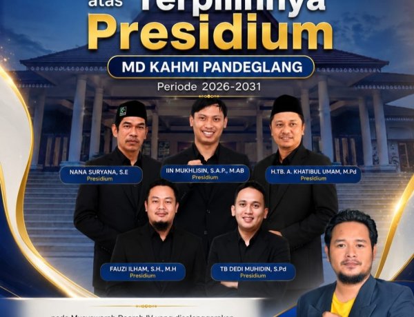 Ketua BPC HIPKA Pandeglang, Sampaikan Selamat Kepada 5 Presidium MD KAHMI Pandeglang Yang Terpilih Pada Musda IV Tahun 2026
