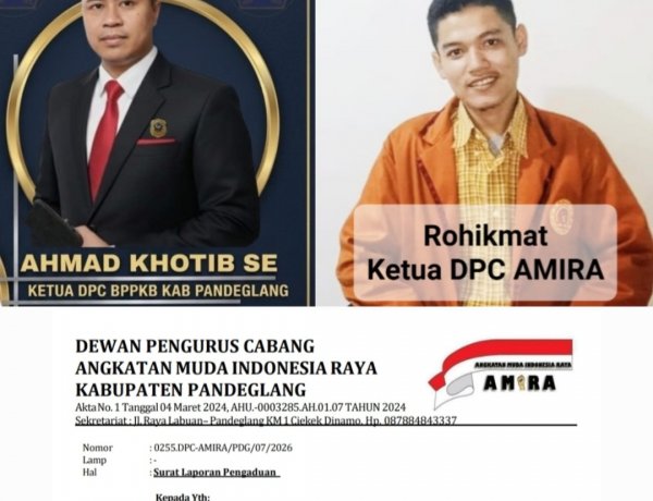 Judul Video Tiktok @wanita.pancasila diduga Cemarkan Nama Baik Gubernur Banten, DPC AMIRA & BPPKB Pandeglang Layangkan Laporan Ke Polda Banten