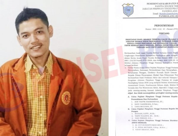 Lolos Tiga Besar JPT Pratama Pandeglang, AMIRA Soroti Istri Kadis Pertanian Banten
