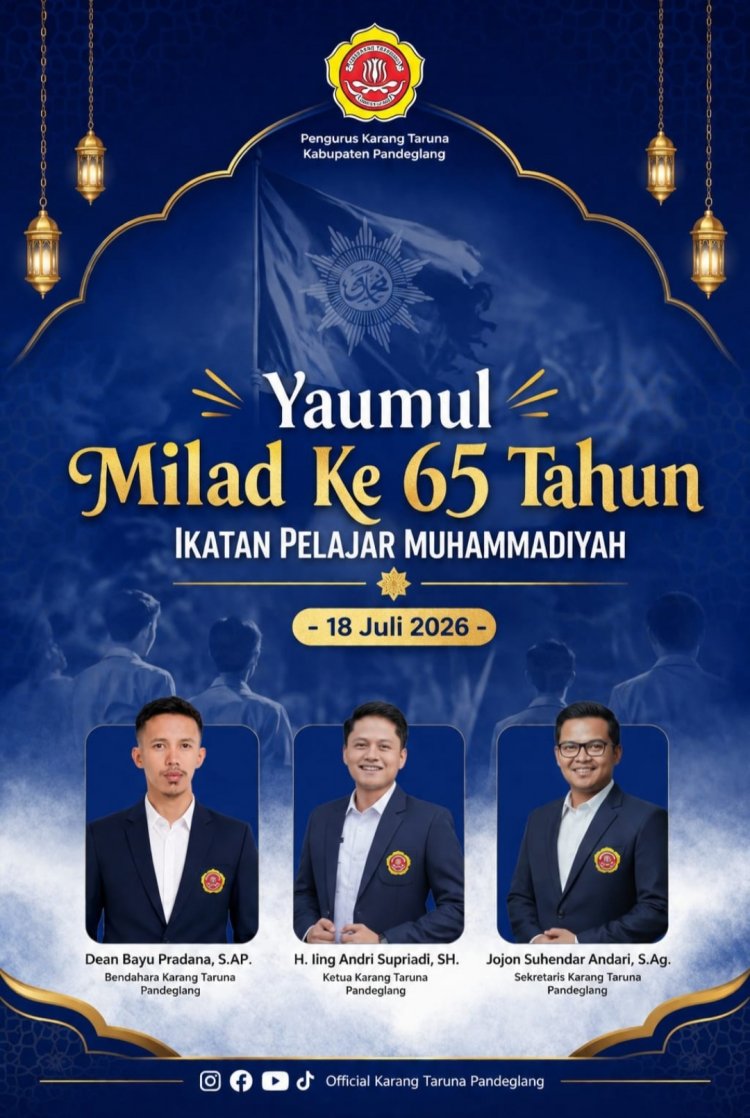 Karang Taruna Pandeglang Sampaikan Selamat Milad ke-65 IPM, Momentum Membangun Pelajar Era Digital