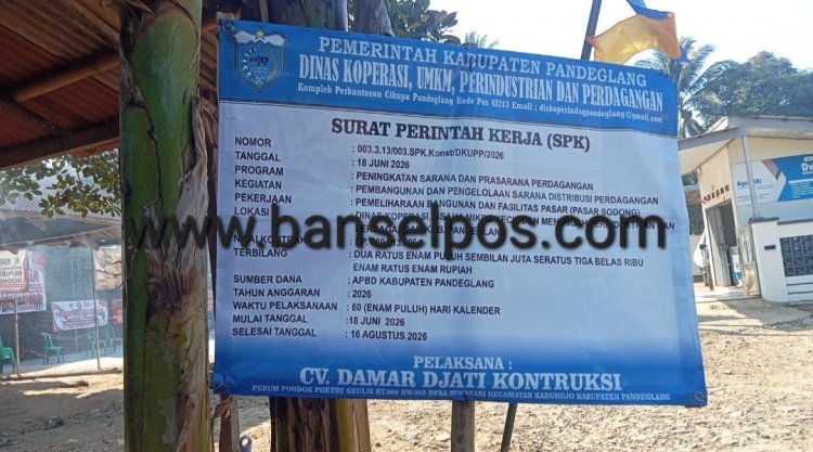 Pembangunan Pasar Sodong diduga Tidak Sesuai Juknis dan Langgar UU Ciptaker, DPC AMIRA Minta Dinas Terkait Lakukan Audit