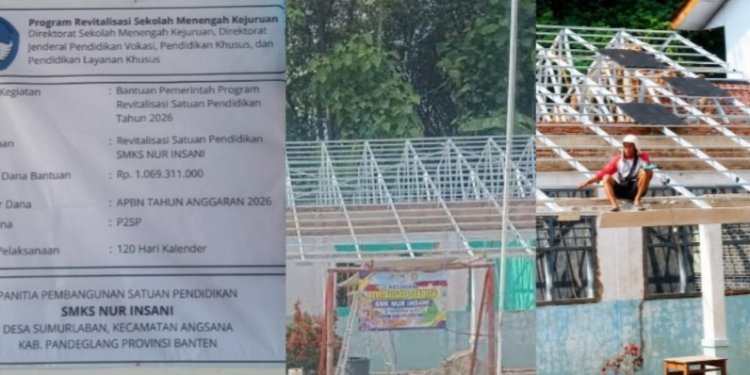 Proyek Revitalisasi SMK Nur Insan Angsana Diduga Langgar K3 dan Material Tidak Sesuai Juknis, DPC AMIRA Minta APH Lakukan Pemeriksaan