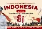 Jaenudin. SH, Kepala Desa Bulagor Mengucapkan Dirgahayu Republik Indonesia Ke-81 Tahun 2026