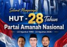 Ketua DPD KNPI Pandeglang Beserta Jajaran Pengurus Sampaikan Selamat Milad PAN Ke-28 Tahun 2026