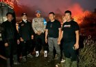Polsek Cikedal, BPBDPK, Kecamatan Cikedal dan Pemdes Karyautama Lakukan Evakuasi dan Penanganan Kebakaran TPA Lame Luhur Cikedal