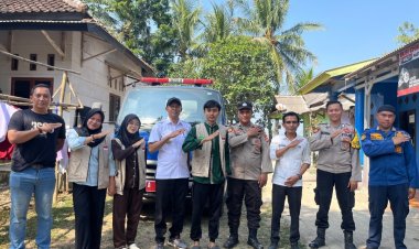 Sinergi BPBD-PK Kabupaten Pandeglang, Polsek Patia, Kecamatan Sukaresmi, dan KKN 16 UNMA Banten Salurkan Bantuan Air Bersih untuk Warga Desa Sukaresmi