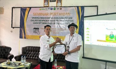 KKN UNMA Banten Kelompok 16 Laksanakan Sinergi Mahasiswa KKN dan Petani dalam Meningkatkan Produktivitas dan Optimalisasi Budidaya Padi”