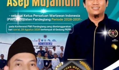 Suparta Kurniawan, Direktur JIN Sampaikan Selamat kepada Kang Asep Mujahidin yang terpilih sebagai Ketua PWI Pandeglang Periode 2026–2031