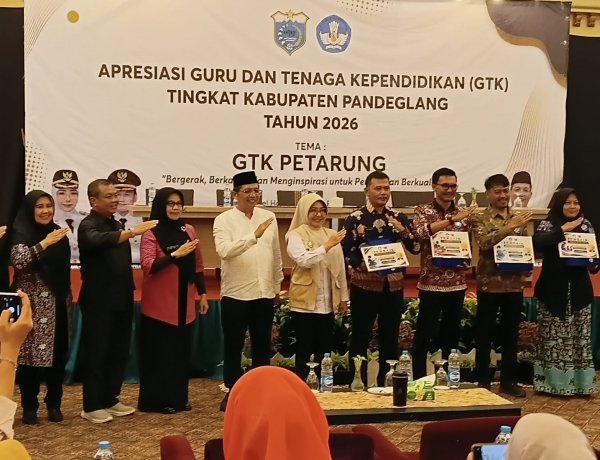Disdikpora Pandeglang Sukses Gelar Apresiasi GTK 2026, Lahirkan Puluhan Guru Transformatif dan Dedikatif