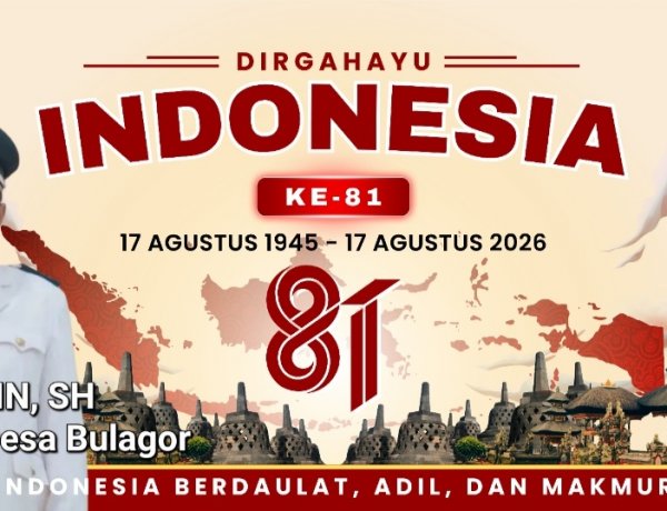 Jaenudin. SH, Kepala Desa Bulagor Mengucapkan Dirgahayu Republik Indonesia Ke-81 Tahun 2026