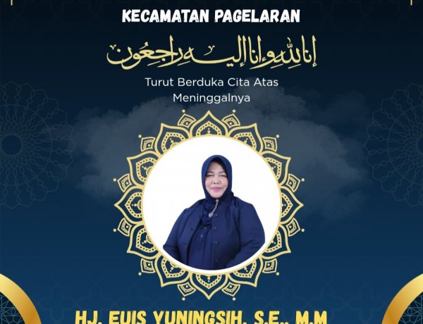 Uhadi, SH, Kades Kartasana Pagelaran Sampaikan Turut Berduka Cita Atas Meninggalnya Direktur Perumdam Tirta Berkah Pandeglang Euis Yuningsih