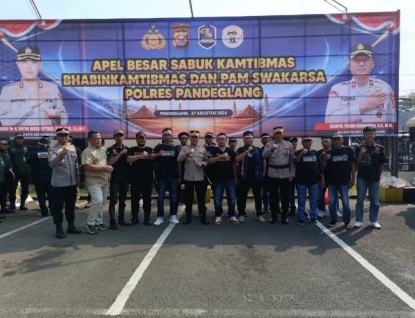 BPPKB BANTEN 98 Ikuti Apel Sabuk Kantibmas di Polres Pandeglang, 27 Agustus 2026