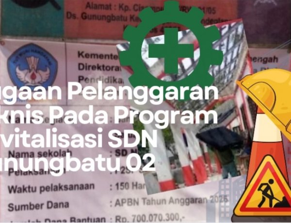 Diduga Langgar Aturan, DPC AMIRA Minta Irjen Kementrian Pendidikan  Lakukan Pemeriksaan Pada Progran Revitalisasi SDN Gunungbatu 02 Kecamatan Munjul Pandeglang