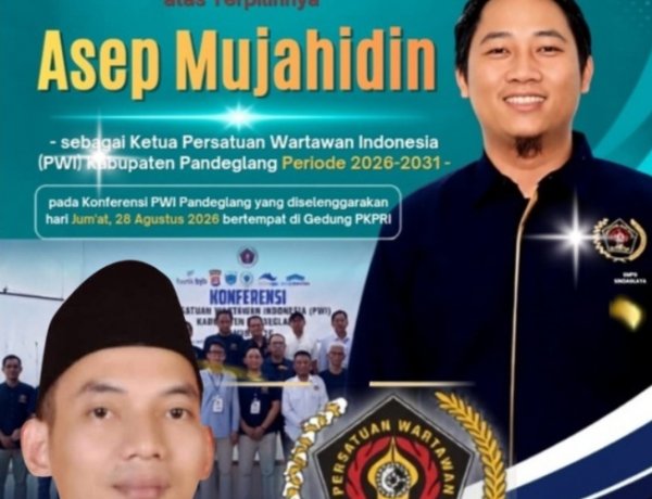 Suparta Kurniawan, Direktur JIN Sampaikan Selamat kepada Kang Asep Mujahidin yang terpilih sebagai Ketua PWI Pandeglang Periode 2026–2031