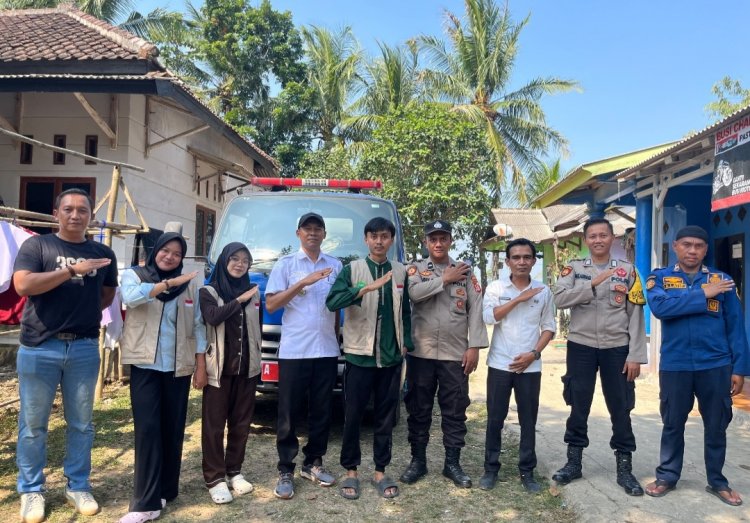 Sinergi BPBD-PK Kabupaten Pandeglang, Polsek Patia, Kecamatan Sukaresmi, dan KKN 16 UNMA Banten Salurkan Bantuan Air Bersih untuk Warga Desa Sukaresmi