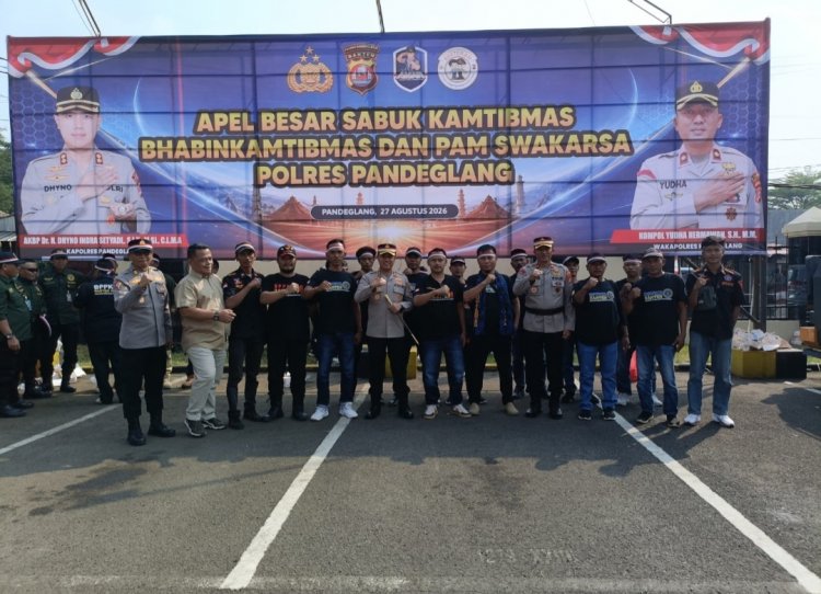 BPPKB BANTEN 98 Ikuti Apel Sabuk Kantibmas di Polres Pandeglang, 27 Agustus 2026