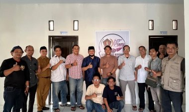 Wakil Ketua III DPRD Pandeglang Silaturahmi ke Sekber PWI dan SMSI