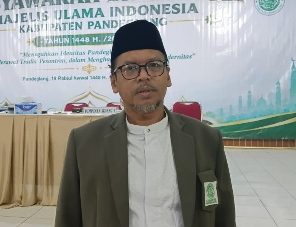 KH Tb Zaqi Gufron Ma'ani Resmi Terpilih Jadi Ketua MUI Pandeglang 2026-2031