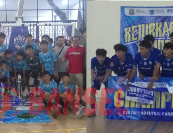 MTs MA Pusat dan SMAN 4 Pandeglang Juara Kejurkab Futsal 2026