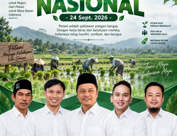 Segenap Presidium MD KAHMI Kabupaten Pandeglang, Sampaikan Selamat Hari Tani Nasional 2026