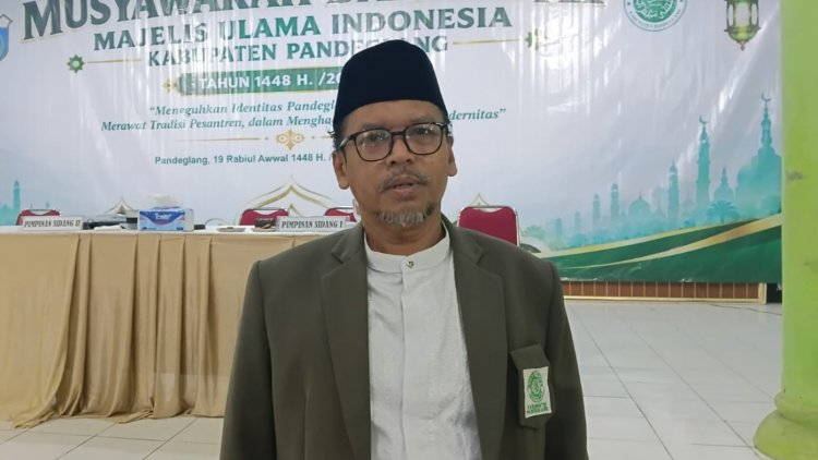 KH Tb Zaqi Gufron Ma'ani Resmi Terpilih Jadi Ketua MUI Pandeglang 2026-2031