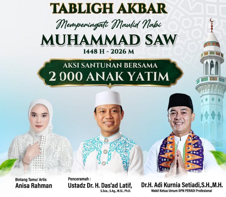 Ustaz Das'ad Latif Dijadwalkan Isi Tabligh Akbar BPPKB Banten HDS di Pandeglang