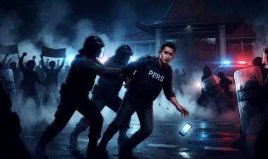 PERS DIINJAK-INJAK! Oknum Polisi di Serang Diduga Brutal Keroyok Jurnalis Saat Liputan Demonstrasi Chaos!
