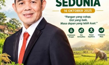 TB. UDI JUHDI, Ketua Komisi IV DPRD Pandeglang Sampaikan Selamat Hari Pangan Sedunia 2026 "Bersama Mewujudkan Kedaulatan Pangan untuk indonesia yang Sehat, Mandiri dan Sejahtera"