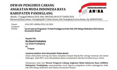 Sekmat Munjul Pandeglang Terkabar Jarang Ngator, DPC AMIRA Minta SEKDA Lakukan Pemeriksaan