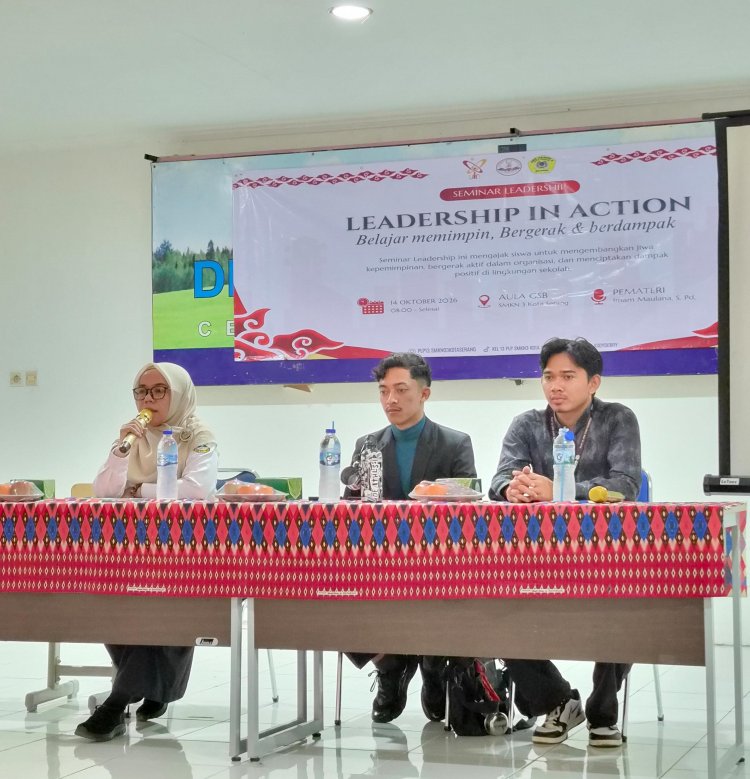Tanamkan Jiwa Kepemimpinan, Kelompok 13 PLP Integratif Gelar Seminar Leadership in Action di SMKN 3 Kota Serang