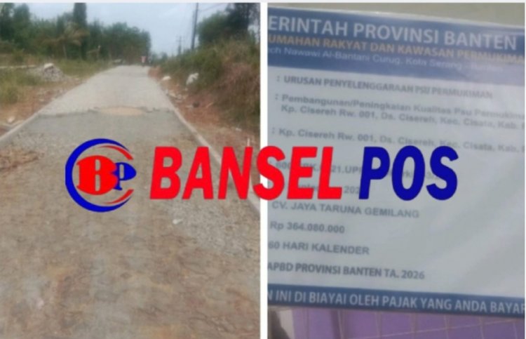 Pekerjaan Jalan Paving Block di Desa Cisereh Oleh CV. Jaya Taruna Gemilang Diduga Tidak Sesuai Juknis, DPC AMIRA Minta BPK Lakukan Pemeriksaan